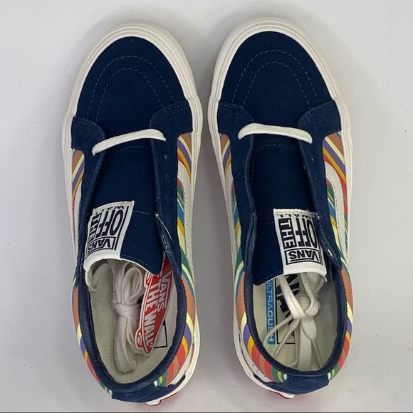 NEW Vans Sk8 Low Reissue Stripe Womens Sz 8 - Picture 12 of 14